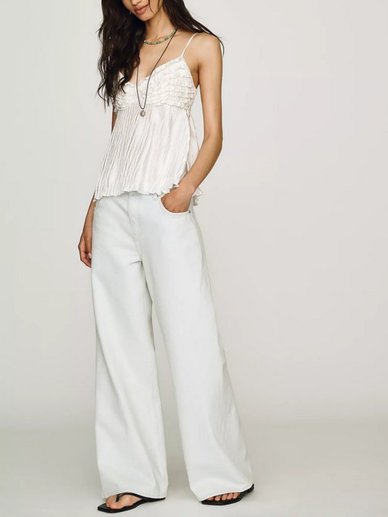 Nwt Ag Saige Mid Rise Wide Leg Jeans